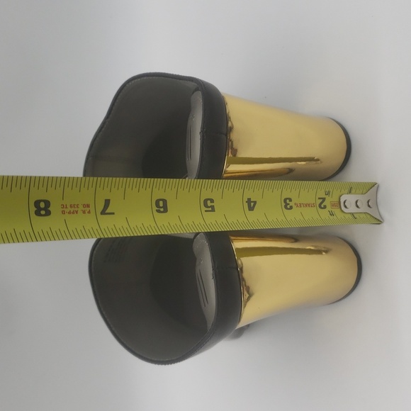 2518- Worthington Wor Nelda Black & Gold Mules Size 7 NWT with Box - Picture 6 of 12